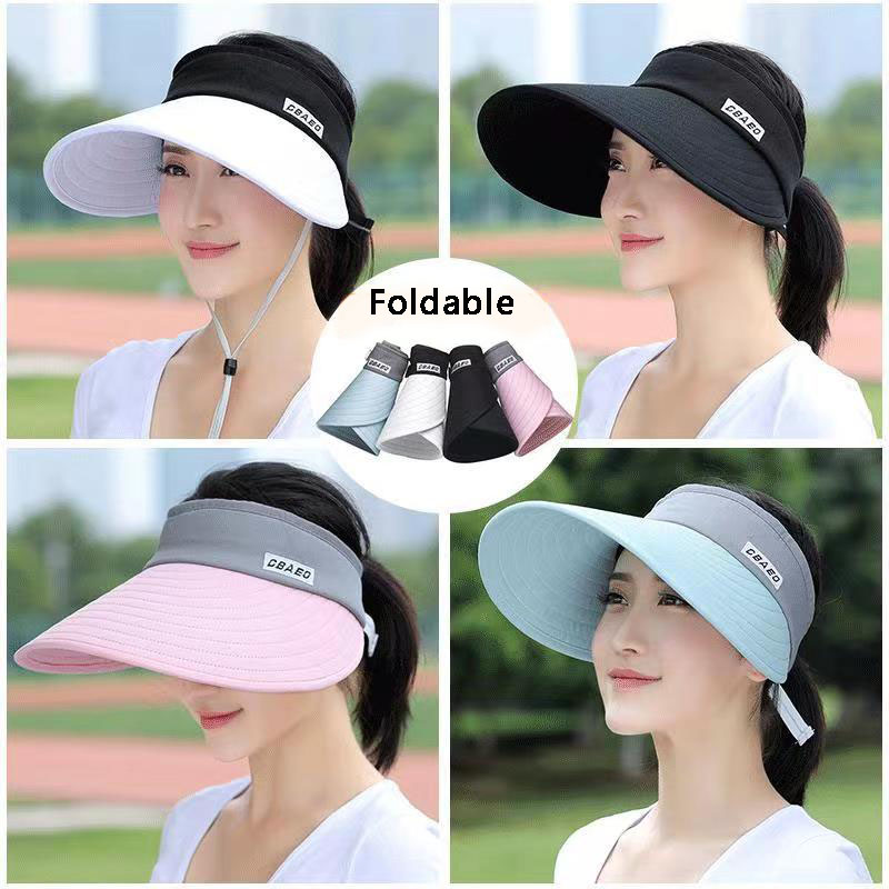 Packable Hat Nylon - 2024 BARU Topi Pelindung Matahari Wanita