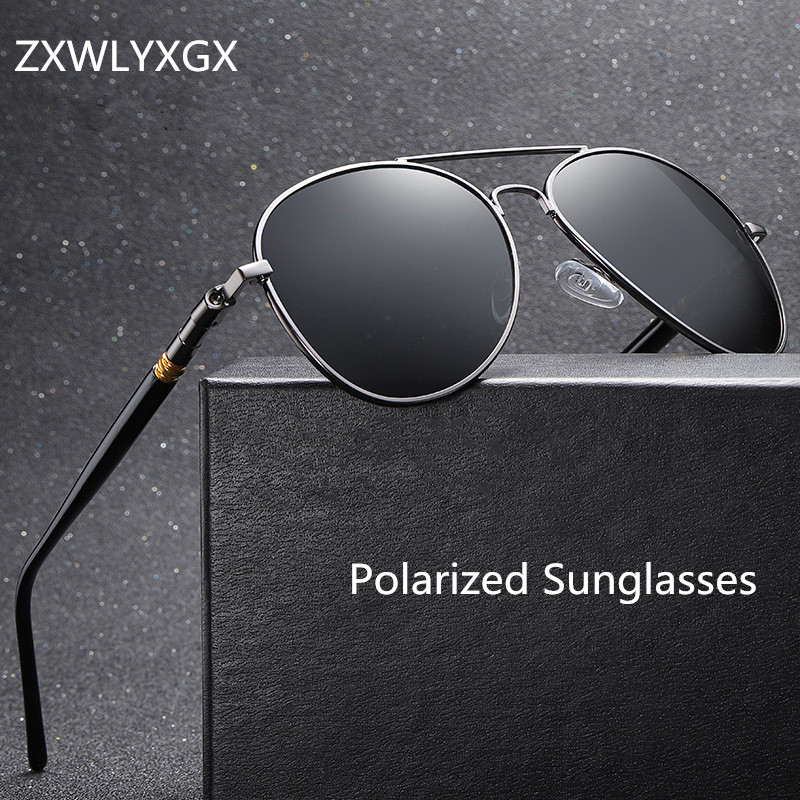 Sunglasses Aviator Polarized - Kacamata hitam pria terpolarisasi, kacamata hitam