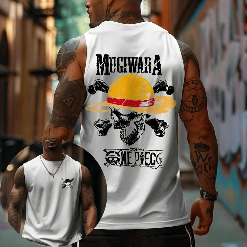 Tank Top One Piece Mugiwara St - Tank Top Muscle ulasan dan harga