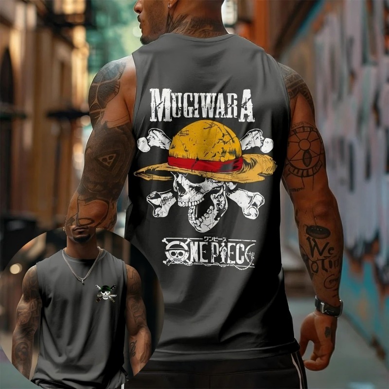 Tank Top One Piece Mugiwara St - Tank Top Muscle ulasan dan harga